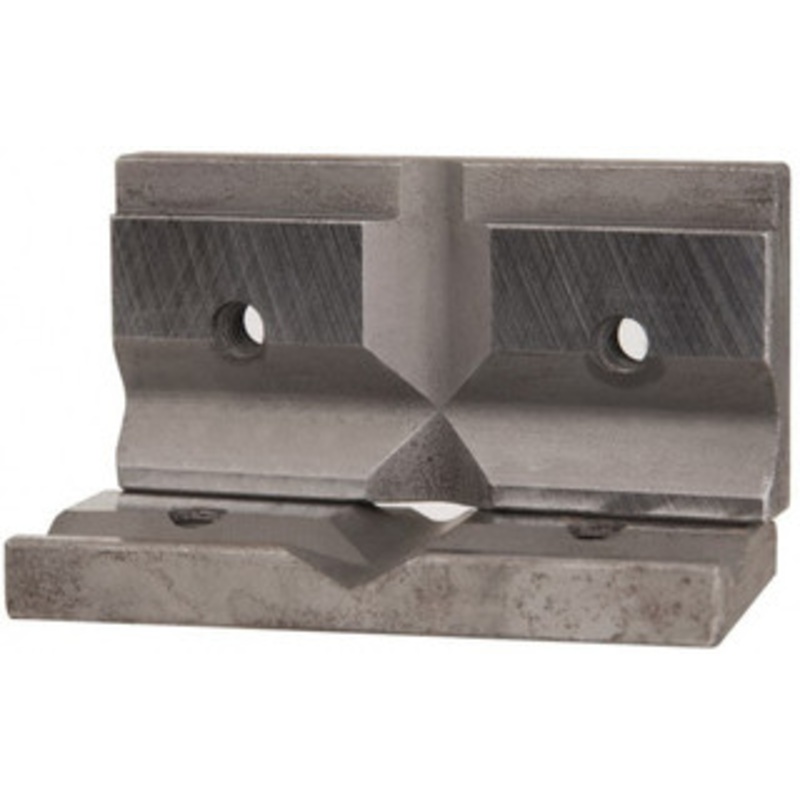 Cardinal Tool 3 Wide x 1.5mm High, V-Groove Vise Jaw Hard, Steel, Fixed Jaw, Compatible with 3 Vises 3-VJP – 09240201