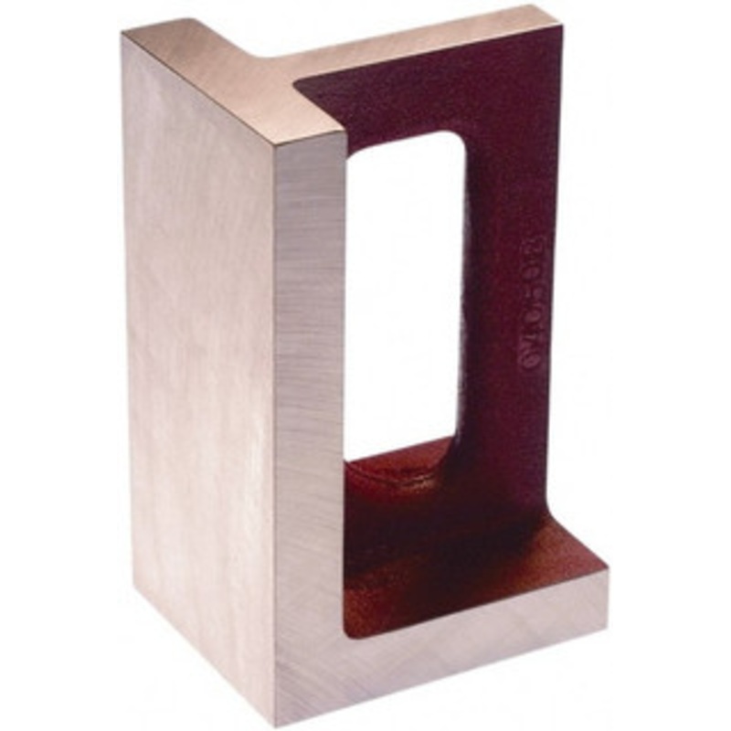 Suburban 1 Hole, 12 High x 8 Wide x 10 Deep, Right Angle Iron Cast Iron, Precision Ground, 1-1/4 Thick, Parallel to within 0.00025 per 6, Square to within 0.0005 per 6 URA081012G – 70149091