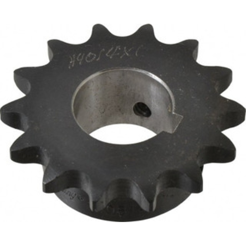 Browning 1/2 Chain Pitch, Chain Size 40, 14 Tooth Finished Bore Sprocket 1 Bore Diam, 2.089 Pitch Diam, 2.49 OD H4014X1 – 78339132