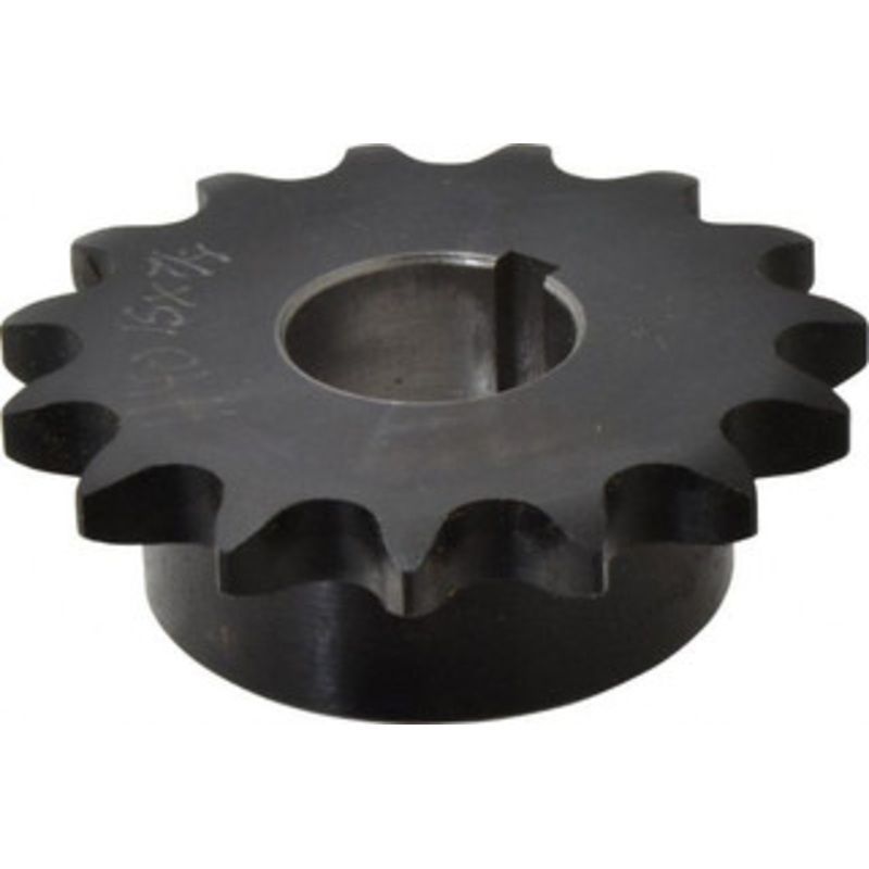 Browning 1/2 Chain Pitch, Chain Size 40, 15 Tooth Finished Bore Sprocket 7/8 Bore Diam, 2.247 Pitch Diam, 2.65 OD H4015X7/8 – 78339165