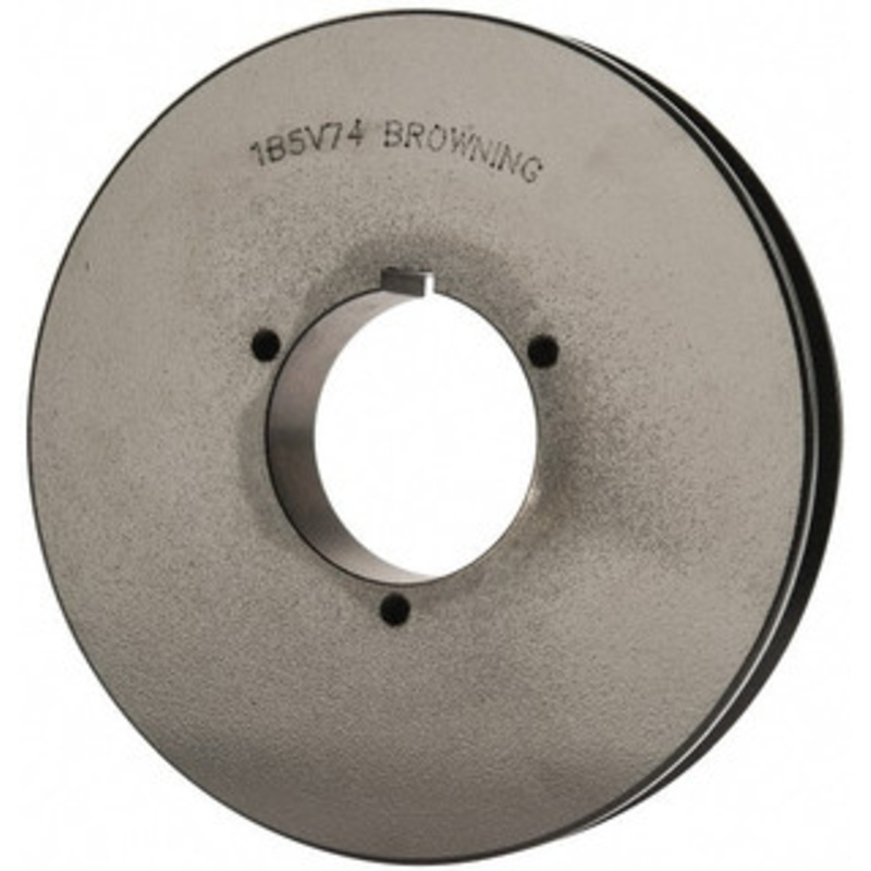 Browning 1B5V74 1 Groove, 5/8 to 2-1/4 Bore Diam, 7.68 Outside Diam, QD Bushed V Belt Sheave 7.5 5V Diam Belt Pitch 1B5V74 – 84431576