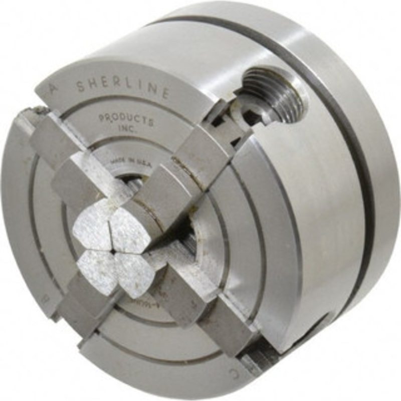 Sherline 4 Jaws, 2.5 Diam, Independent Manual Lathe Chuck 3/4-16 Spindle Mount 1044 – 84999432