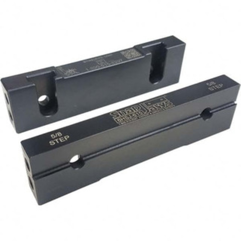 SnapJaws 6 Wide x 1.53 High x 0.73 Thick, Step Vise Jaw Hard, Steel, Fixed Jaw, Compatible with 6 Vises 6HSJ-615 – 03722196