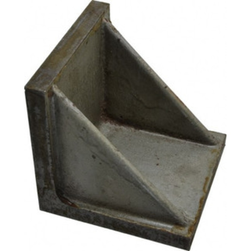 Value Collection 4 Wide x 4 Deep x 4 High Cast Iron Precision-Ground Angle Plate Standard Plate, Flat Surface, Double Web, Single Plate 418-4420 – 00141044