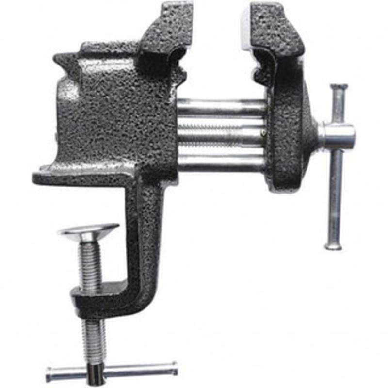 Bessey 3 Jaw Width x 3 Jaw Opening Capacity x 1-1/2 Throat Depth, Ductile Iron Stationary Bench Vise Clamp-On Base Attachment, 5.9 OAL x 6.8 Overall Width x 6.8 Overall Height, Has Anvil BV-CO30 – 16647331