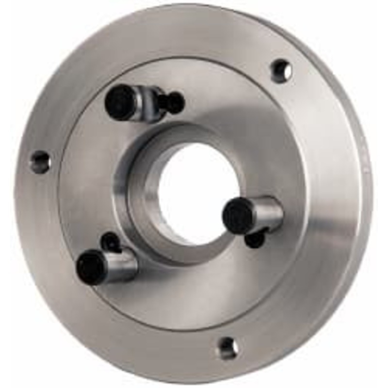 Buck Chuck Adapter Back Plate for 6 Diam Self Centering Lathe Chucks D1-4 Mount, 1.8 Through Hole Diam, 4.906mm ID, 6-1/2 OD, 0.714 Flange Height, Steel A6-D4 – 65059057