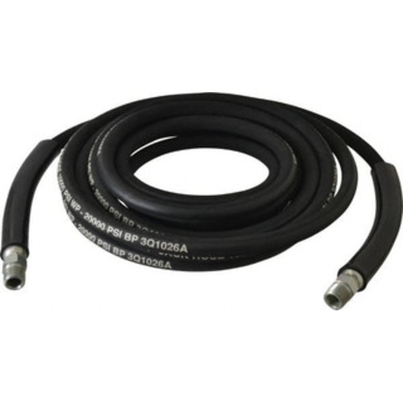 Value Collection 1/4 Inside Diam x 3/8 NPT 20 ft. Hydraulic Pump Hose 10,000 psi, 59755199 Opposite End, Rubber PS-MH-HPC1-026 – 59755074
