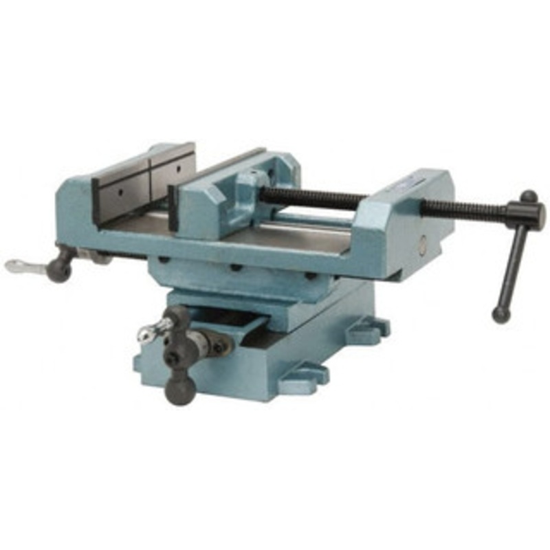 Wilton 8 Jaw Opening Capacity x 2 Throat Depth, Horizontal Drill Press Vise 8 Wide x 2 High Jaw, Cross Slide Base, Standard Speed, 11 OAL x 7-1/4 Overall Height, Cast Iron 11698 – 63496145