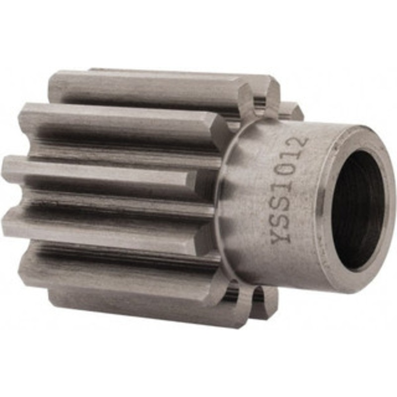 Browning YSS1012 10 Pitch, 1.2 Pitch Diam, 1.4 OD, 12 Tooth Spur Gear 1-1/4 Face Width, 5/8 Bore Diam, 29/32 Hub Diam, 20 Pressure Angle, Steel YSS1012 – 02274371