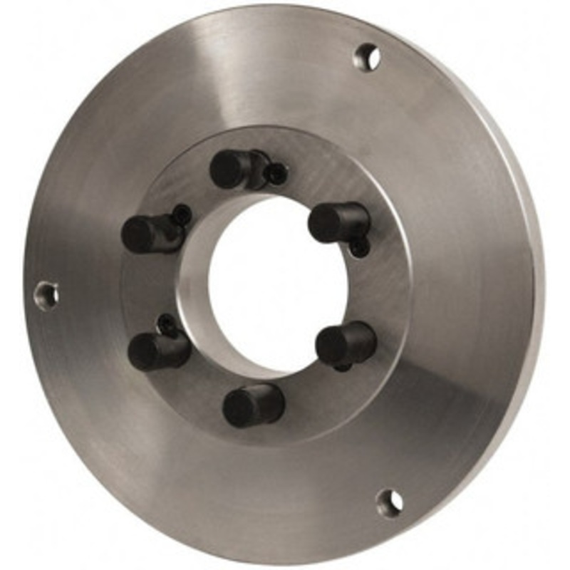 Buck Chuck Adapter Back Plate for 12 Diam Self Centering Lathe Chucks D1-6 Mount, 2 Through Hole Diam, 10.221mm ID, 12.6 OD, 0.989 Flange Height, Steel A12-D6 – 75893883