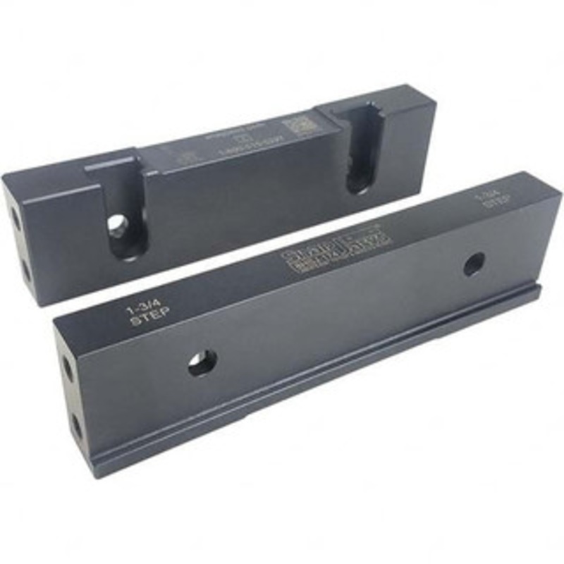 SnapJaws 8 Wide x 2.03 High x 0.98 Thick, Step Vise Jaw Hard, Steel, Fixed Jaw, Compatible with 8 Vises 8HSJ-174 – 03722378