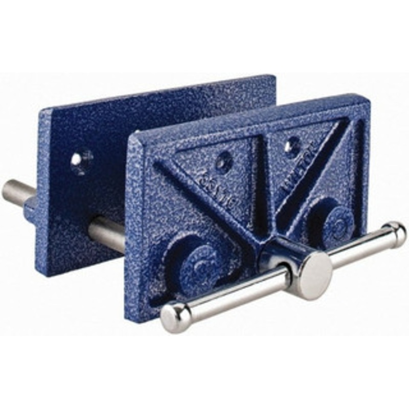 Wilton 6-1/2 Jaw Width, 4-1/2 Jaw Opening, 3 Throat Depth, Cast Iron Woodworking Vise 8-1/4 OAL x 7.3 OAW x 4.1 OAH, Standard Spindle 33176 – 09208042