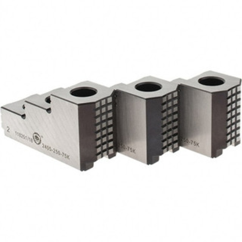 Bison 10 Max Chuck Diam 1.5mm x 60 Serrated Hard Lathe Chuck Top Jaws 3 Steps, Steel, 16mm Groove Width, 40mm OAW x 54mm OAH 7-787-310 – 30520647