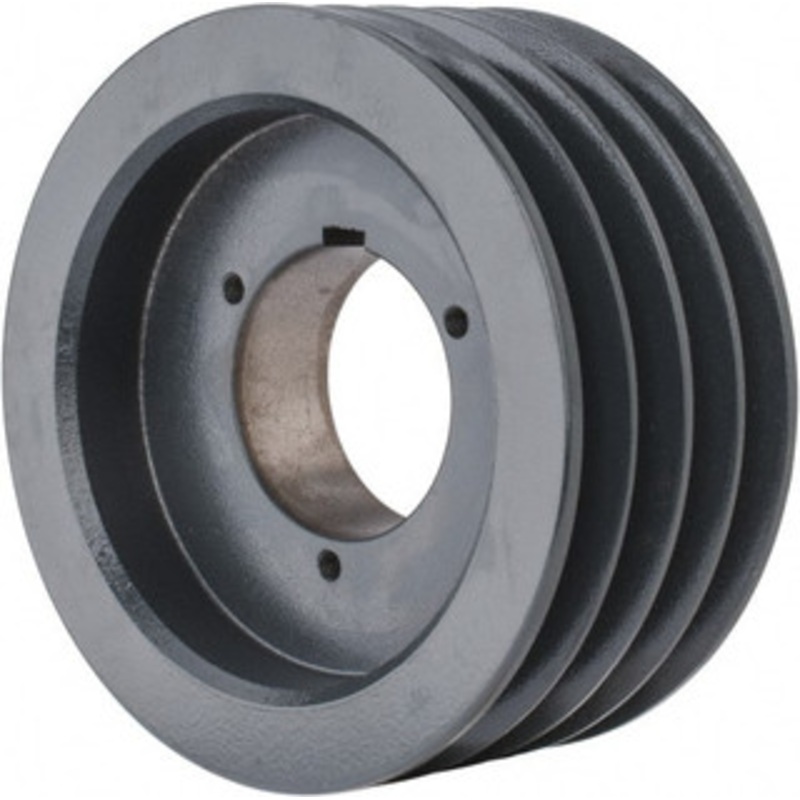 Browning 4B5V66 4 Groove, 5/8 to 2-1/4 Bore Diam, 6.88 Outside Diam, QD Bushed V Belt Sheave 6.7 5V Diam Belt Pitch 4B5V66 – 84432269