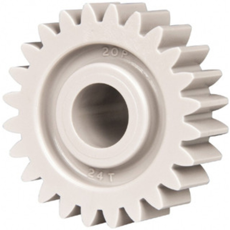 Made in USA 20 Pitch, 1.2 Pitch Diam, 1.3 OD, 24 Tooth Spur Gear 3/8 Face Width, 3/8 Bore Diam, 47/64 Hub Diam, 20 Pressure Angle, Acetal 2024 – 03115342