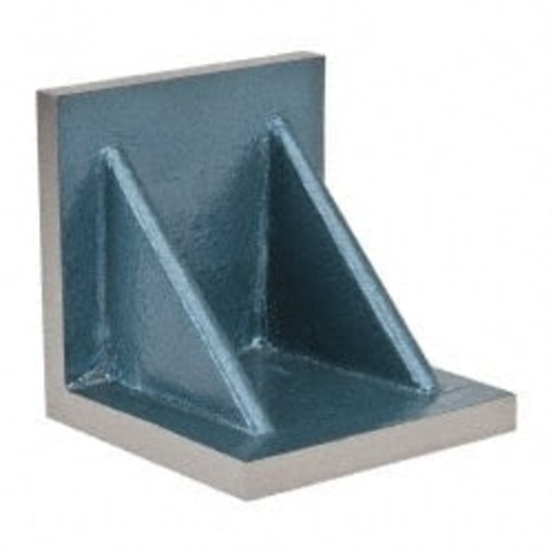 Value Collection 8 Wide x 8 Deep x 8 High Cast Iron Machined Angle Plate Standard Plate, Flat Surface, Double Web, Single Plate 418-4335 – 00140087