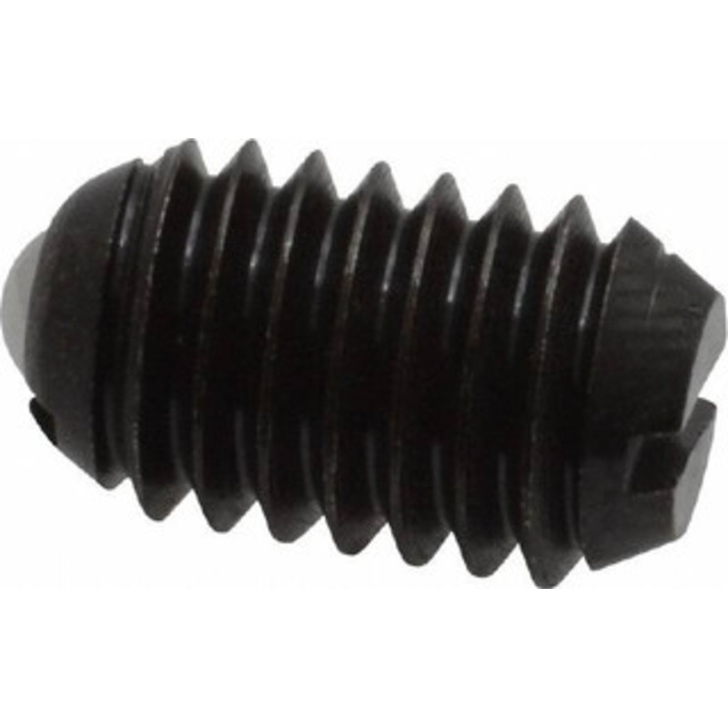 Vlier 3/8-16, 0.188 Ball Diam, 0.625 Body Length, 0.048 Max Ball Reach, Threaded Ball Plunger Steel Body, Steel Ball, 5 Lb Initial End Force, 10 Lb Final End Force B58 – 62121108