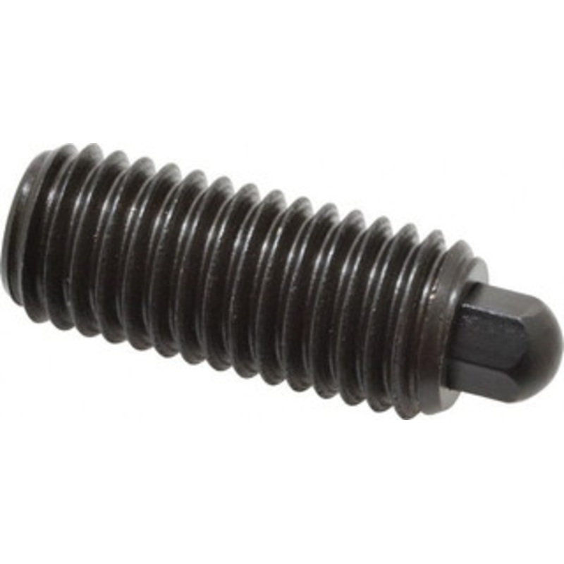Vlier 5/8-11, 1-1/2 Thread Length, 5/16 Plunger Projection, Steel Threaded Spring Plunger 5/16 (Hex) Max Plunger Diam, 1-1/2 Plunger Length, 10.5 Lb Init End Force, 25.5 Lb Final End Force, 5/16 Hex H62 – 62119052