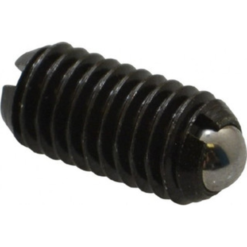 Vlier M8x1.25, 5mm Ball Diam, 16mm Body Length, 1.5mm Max Ball Reach, Threaded Ball Plunger Steel Body, Steel Ball, 3.37 Lb Initial End Force, 6.75 Lb Final End Force, Locking Element BM8AN – 62121967