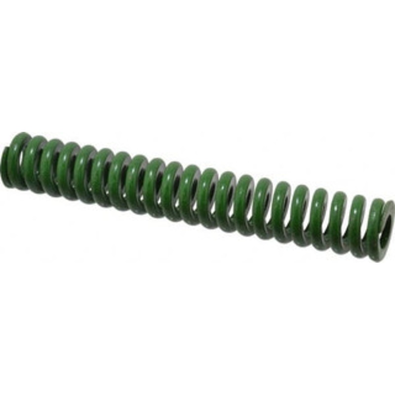 Associated Spring Raymond 1-1/4 Hole Diam, 5/8 Rod Diam, 8 Free Length, Green Die Spring 832 Lb Max Deflection, 2 Max Deflection, Extra Heavy Duty, Chromium Alloy Steel 106-632 – 07663834