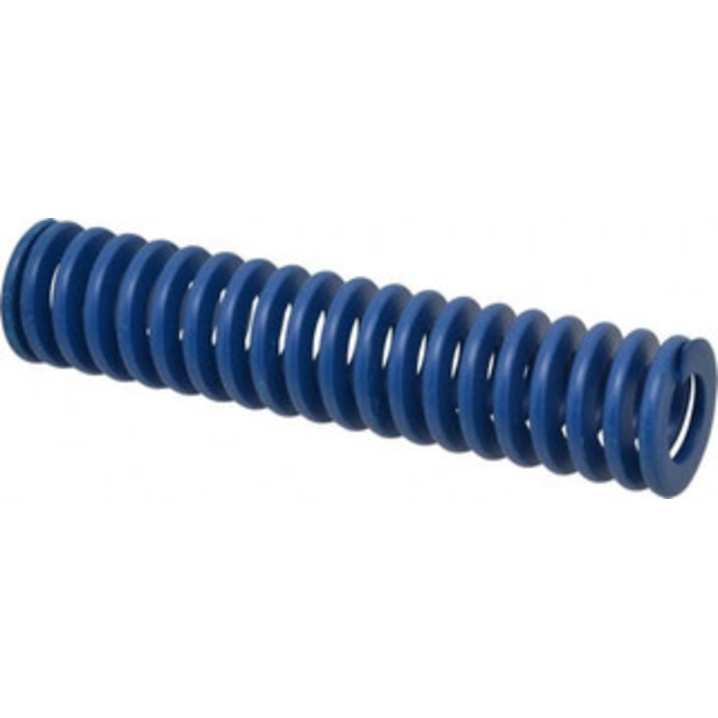 Associated Spring Raymond 50mm Hole Diam, 25mm Rod Diam, 9 Free Length, Blue Die Spring 4377.3999 N Max Deflection, 86mm Max Deflection, Medium Duty, Chromium Alloy Steel 204-836 – 67900316