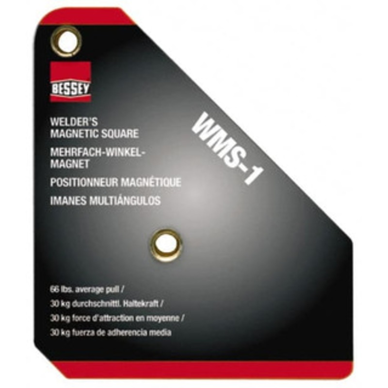 Bessey 3-3/4 Wide x 3/4 Deep x 4-3/8 High Magnetic Welding & Fabrication Square 66 Lb Average Pull Force WMS-1 – 08304651