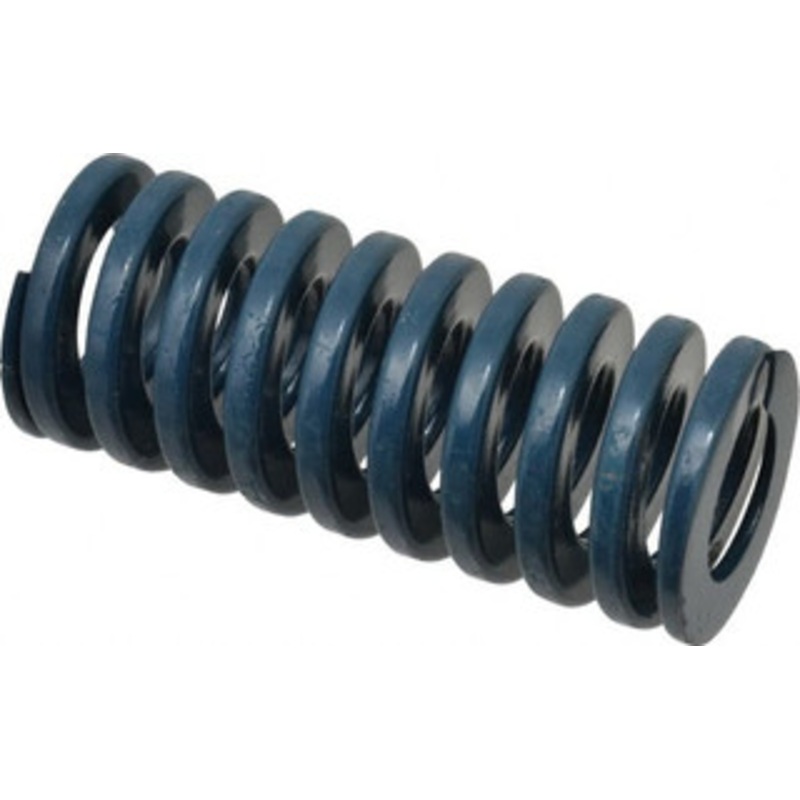 Danly 1-1/2 Hole Diam, 3/4 Rod Diam, 3-1/2 Free Length, Blue Die Spring 50.1 Lb Max Deflection, 1.31 Max Deflection, Medium Duty, Chromium Vanadium Steel 9-2414-21 – 76013242