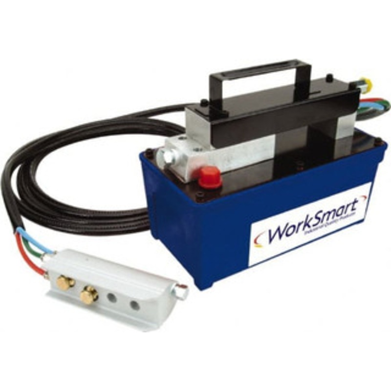Value Collection 10,000 psi Air-Hydraulic Pump & Jack 91.5 Cu In Oil Capacity, Use with Single Acting Cylinders, Advance, Hold & Retract PS-MH-HPC1-164 – 42337725
