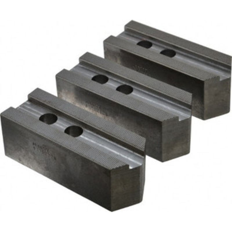 Abbott Workholding 12 & Up Chuck Capacity, 1.5mm x 60 Serrated Attachment, Square Soft Lathe Chuck Jaw 3 Jaws, Steel, 1.1811 Btw Mount Hole Ctrs, 5-1/2 Long x 2 Wide x 2 High, 0.8268 Groove, 0.6299 & 16mm Fastener KTTB212S – 04231171
