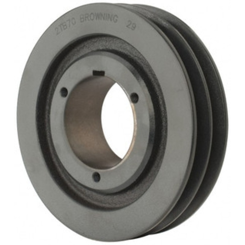 Browning 2TB70 2 Groove, 3/4 to 2-11/16 Bore Diam, 7.35 Outside Diam, QD Bushed V Belt Sheave 6.6 A Diam Belt Pitch 2TB70 – 71253397