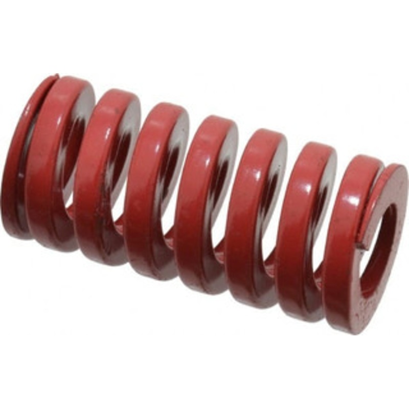 Danly 1-1/4 Hole Diam, 5/8 Rod Diam, 2-1/2 Free Length, Red Die Spring 117 Lb Max Deflection, 0.76 Max Deflection, Heavy Duty, Chromium Vanadium Steel 9-2010-26 – 76015049