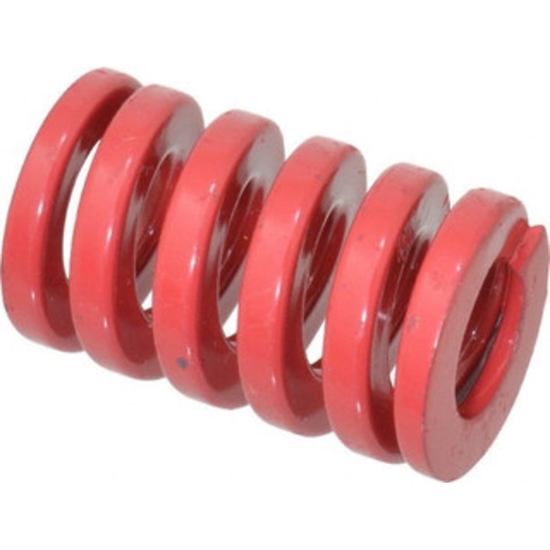 Danly 1 Hole Diam, 1/2 Rod Diam, 1-1/2 Free Length, Red Die Spring 127 Lb Max Deflection, 0.45 Max Deflection, Heavy Duty, Chromium Vanadium Steel 9-1606-26 – 76014836