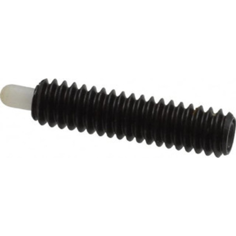 Vlier 1/4-20, 1 Thread Length, 3/16 Plunger Projection, Steel Threaded Spring Plunger 0.116 – 0.118 Max Plunger Diam, 1 Plunger Length, 3 Lb Init End Force, 13 Lb Final End Force NNS54 – 62118351