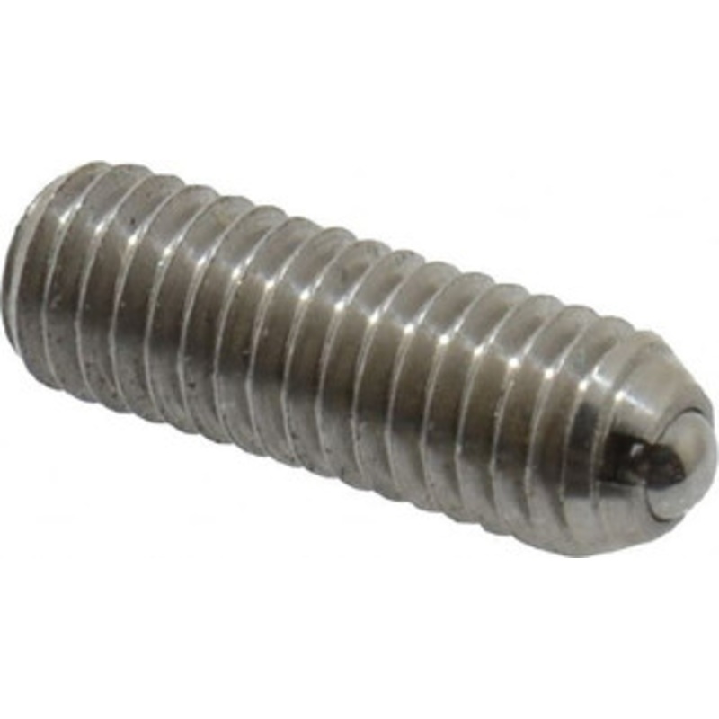 Vlier 10-32, 0.094 Ball Diam, 0.57 Body Length, 0.025 Max Ball Reach, Threaded Ball Plunger Stainless Steel Body, Stainless Steel Ball, 1.5 Lb Initial End Force, 3 Lb Final End Force SSPHB52 – 05138060
