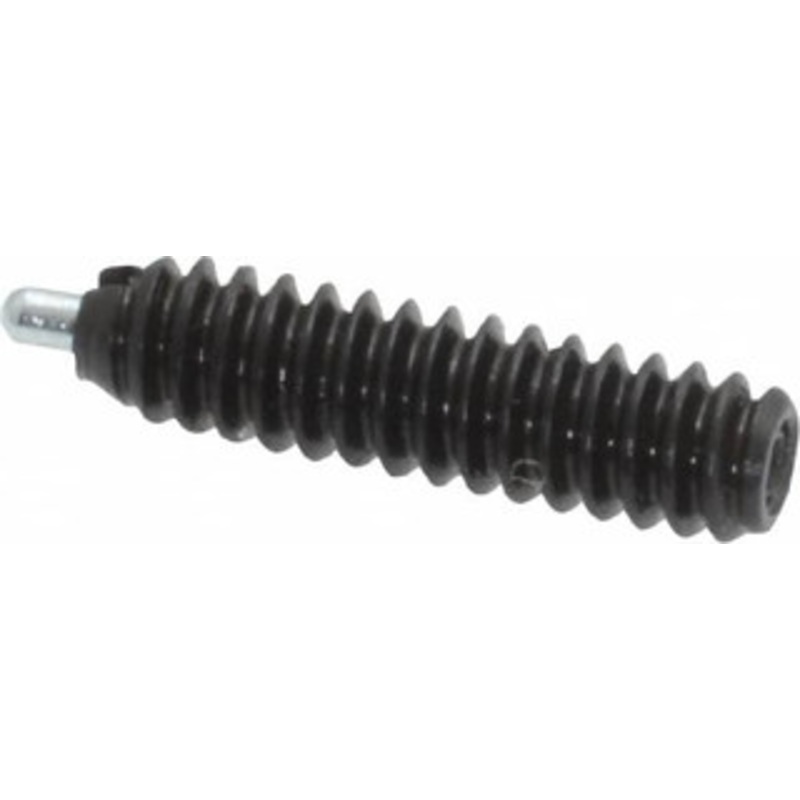 Vlier 6-32, 17/32 Thread Length, 1/16 Plunger Projection, Steel Threaded Spring Plunger 0.044 – 0.045 Max Plunger Diam, 17/32 Plunger Length, 0.5 Lb Init End Force, 1.5 Lb Final End Force S49 – 62116678