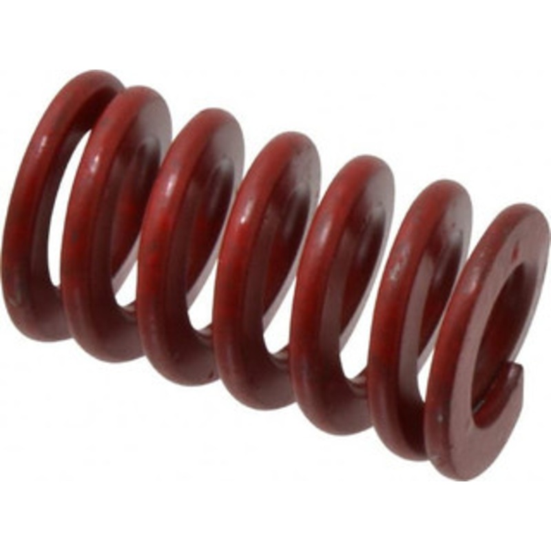 Associated Spring Raymond 1-1/2 Hole Diam, 3/4 Rod Diam, 2-1/2 Free Length, Red Die Spring 791.8 Lb Max Deflection, 0.93 Max Deflection, Medium Heavy Duty, Chromium Alloy Steel 104-710 – 07662034