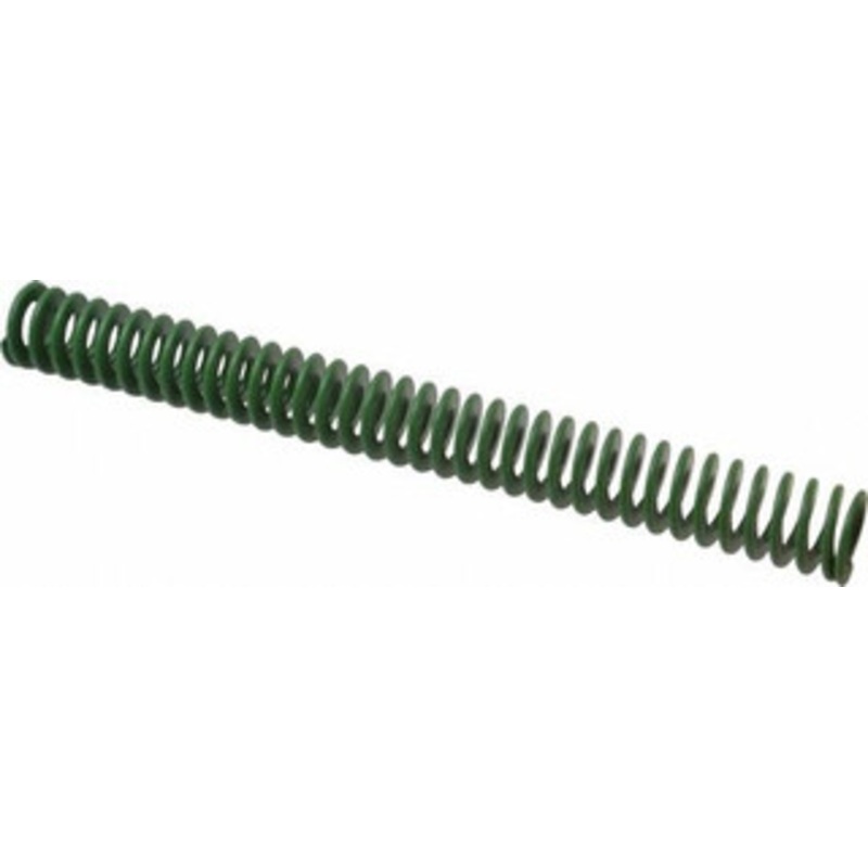 Associated Spring Raymond 32mm Hole Diam, 16mm Rod Diam, 12 Free Length, Green Die Spring 1256.6 N Max Deflection, 122mm Max Deflection, Light Duty, Chromium Alloy Steel 203-648 – 67899005