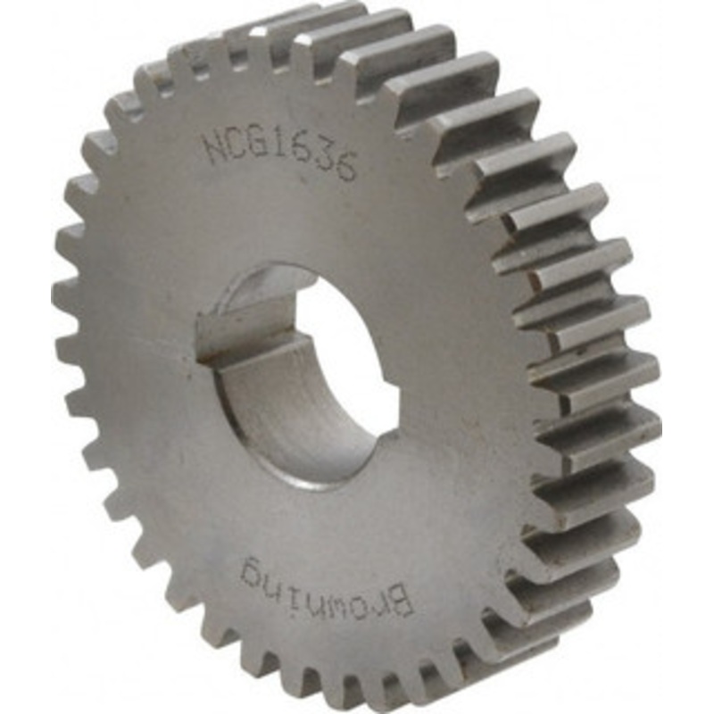Browning NCG1636 16 Pitch, 2-1/4 Pitch Diam, 2.37 OD, 36 Tooth Change Gear 1/2 Face Width, 3/4 Bore Diam, 14.5 Pressure Angle, Steel NCG1636 – 04168514