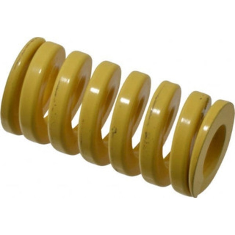 Danly 1-1/4 Hole Diam, 5/8 Rod Diam, 2-1/2 Free Length, Yellow Die Spring 152 Lb Max Deflection, 0.63 Max Deflection, Extra Heavy Duty, Chromium Vanadium Steel 9-2010-36 – 76017045