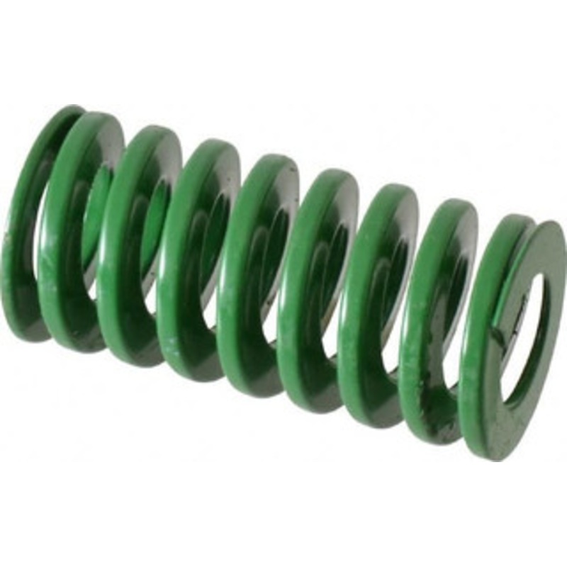 Danly 1 Hole Diam, 1/2 Rod Diam, 2 Free Length, Green Die Spring 26.5 Lb Max Deflection, 0.8 Max Deflection, Light Duty, Chromium Vanadium Steel 9-1608-11 – 76010859