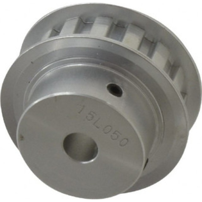 Value Collection 15 Tooth, 3/8 Inside x 1.76 Outside Diam, Hub & Flange Timing Belt Pulley 1/2 Belt Width, 1.79 Pitch Diam, 0.719 Face Width, Aluminum 15L050-6FA-3/8 – 86437555