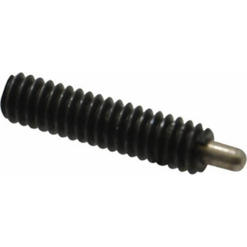 Vlier 1/4-20, 1 Thread Length, 3/16 Plunger Projection, Steel Threaded Spring Plunger 0.117 – 0.118 Max Plunger Diam, 1 Plunger Length, 1 Lb Init End Force, 4 Lb Final End Force S55N – 62116868