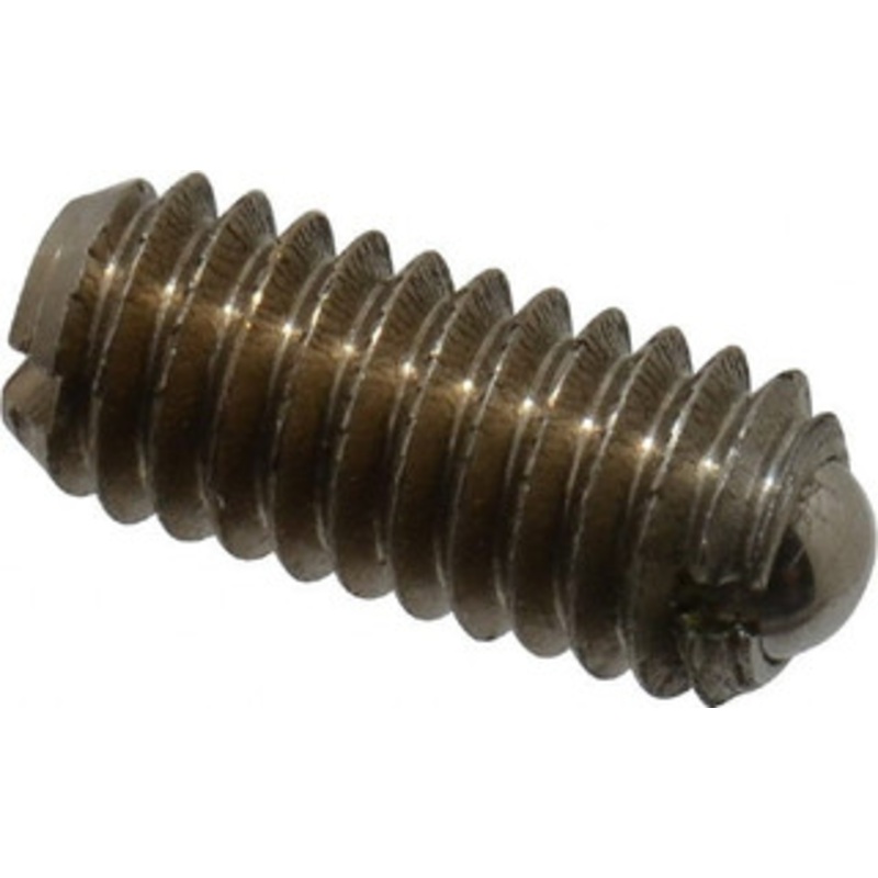 Vlier M4x0.7, 2.5mm Ball Diam, 9mm Body Length, 0.8mm Max Ball Reach, Threaded Ball Plunger Stainless Steel Body, Stainless Steel Ball, 0.9 Lb Initial End Force, 2.25 Lb Final End Force, Locking Element SBM4P – 62122189