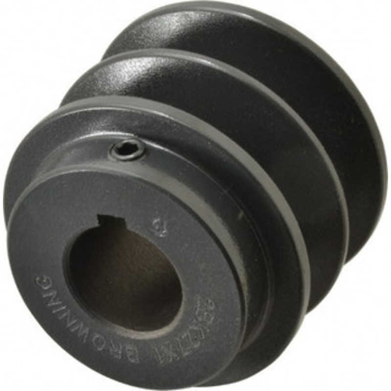 Browning 1 Bore Diam, 2.7 OD, Finished Bore Two Groove Sheave Cast Iron 2BK27X1 – 84431139