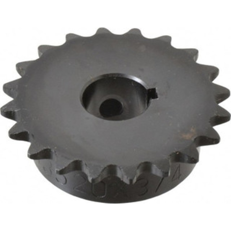 Browning 3/8 Chain Pitch, Chain Size 35, 20 Tooth Finished Bore Sprocket 3/4 Bore Diam, 2.397 Pitch Diam, 2.59 OD H3520X3/4 – 78338852