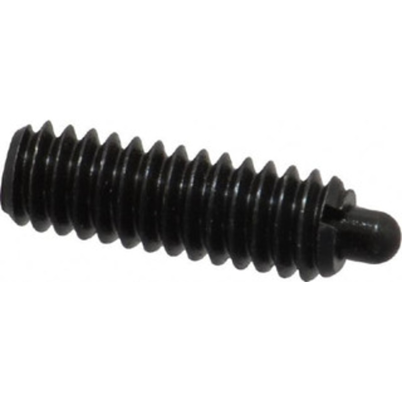 Vlier 1/4-20, 3/4 Thread Length, 1/8 Plunger Projection, Steel Threaded Spring Plunger 0.117 – 0.118 Max Plunger Diam, 3/4 Plunger Length, 2 Lb Init End Force, 9 Lb Final End Force S54BN – 62116819