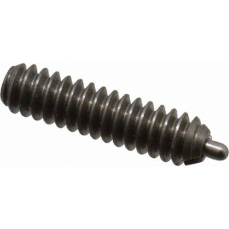 Vlier 6-32, 17/32 Thread Length, 1/16 Plunger Projection, Stainless Steel Threaded Spring Plunger 0.044 – 0.045 Max Plunger Diam, 17/32 Plunger Length, 0.5 Lb Init End Force, 1.5 Lb Final End Force SSS49 – 62117130
