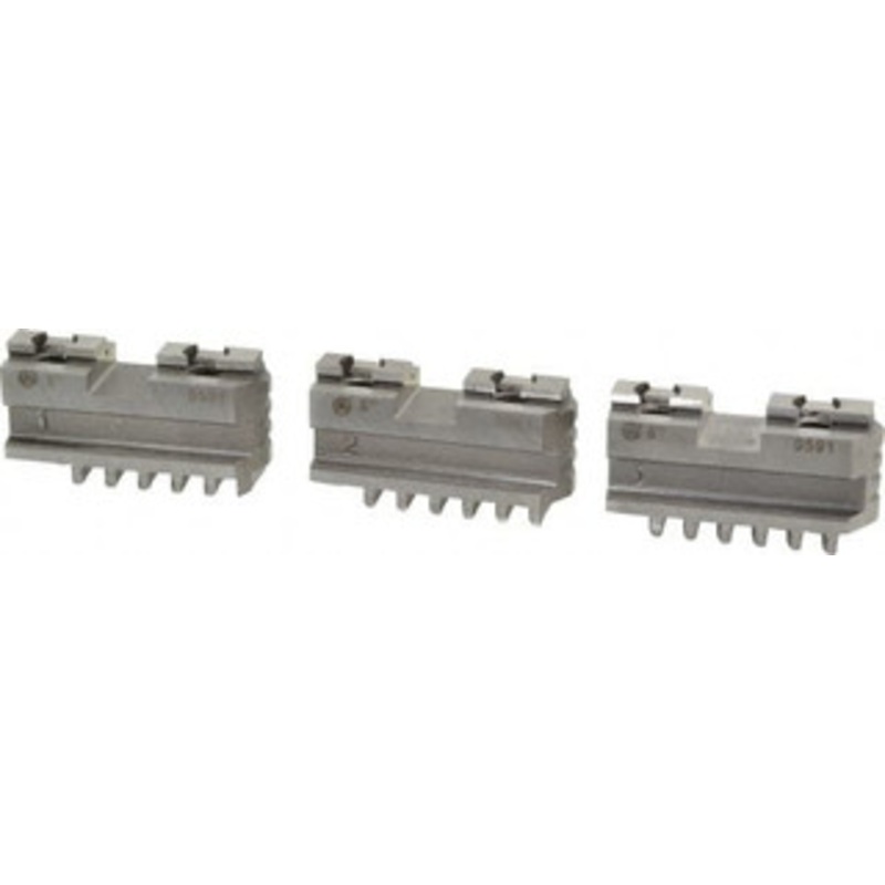Bison 5 Max Chuck Diam Tongue & Groove Hard Lathe Chuck Master Jaws Steel, 0.4996 Groove Width, 0.7874 OAW x 2.1259 OAL 7-885-305 – 08579054