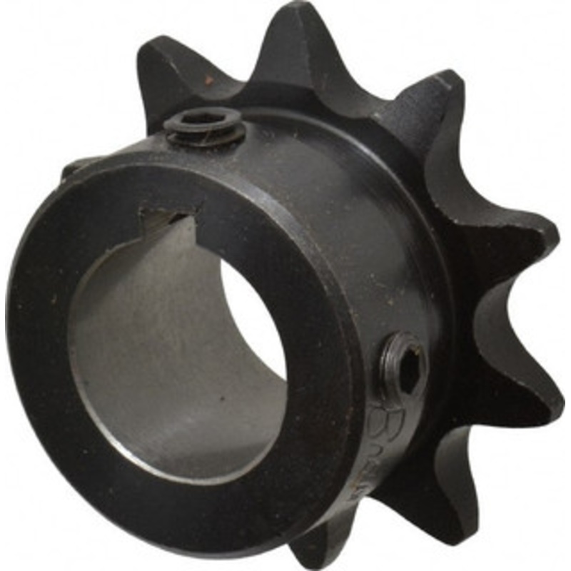 Browning 1/2 Chain Pitch, Chain Size 41, 10 Tooth Finished Bore Sprocket 3/4 Bore Diam, 1.618 Pitch Diam, 1.84 OD 4110X3/4 – 78338381