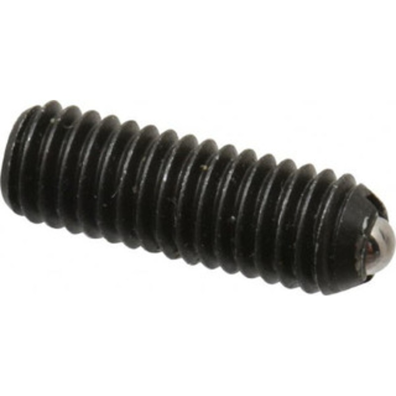 Vlier 10-32, 0.094 Ball Diam, 0.57 Body Length, 0.025 Max Ball Reach, Threaded Ball Plunger Steel Body, Stainless Steel Ball, 1.5 Lb Initial End Force, 3 Lb Final End Force, Locking Element PHB52P – 05137906